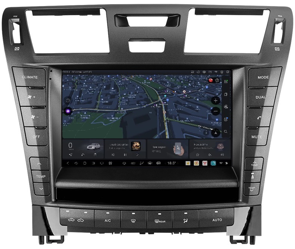 Магнитола для Lexus LS460 2006-2009 (до рестайлинга, рамка 9) - Carmedia SF-1303-2-A QLed+2K, Android 13, UIS7870 (DUDU7), CarPlay, SIM-слот