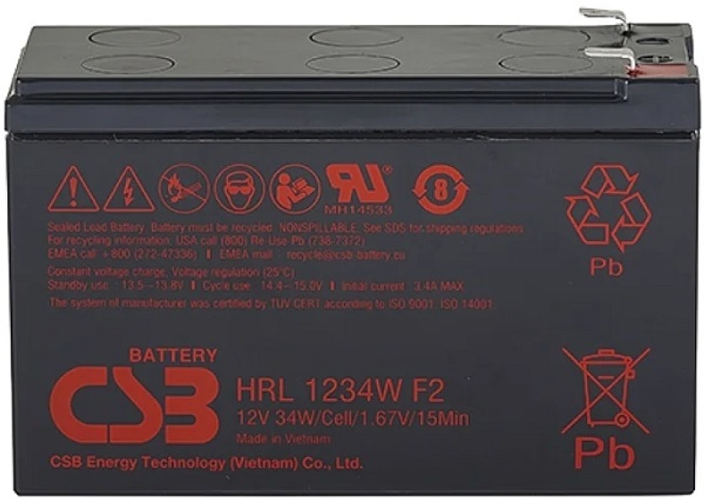 Батарея  CSB HRL1234W F2 FR