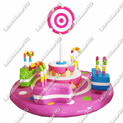 Электрическая карусель детская 4KIDS "Сластёна"