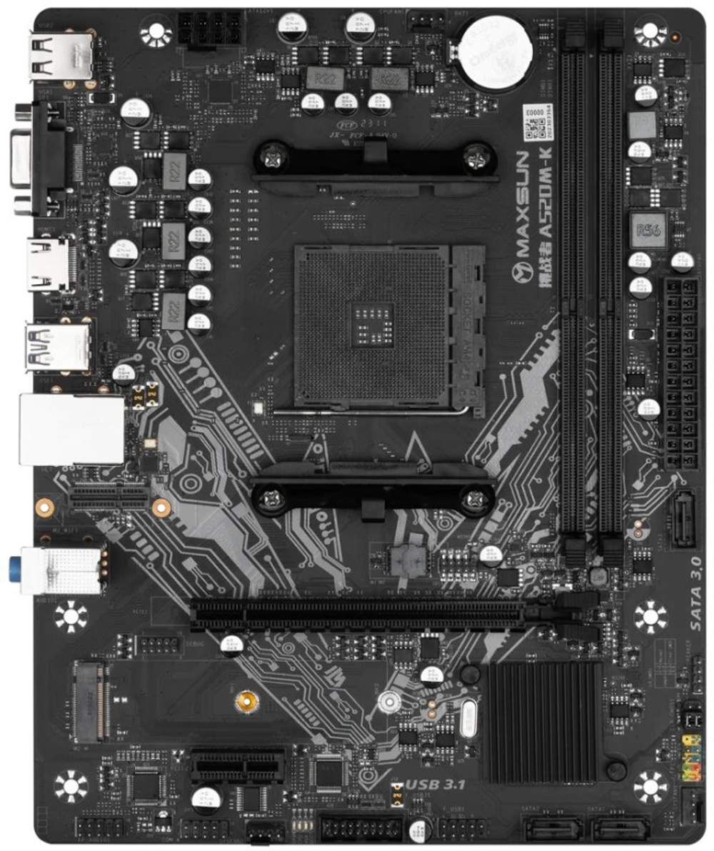 Материнская плата mATX MAXSUN Challenger A520M-K