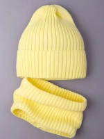 Шапка и снуд для девочки осенняя