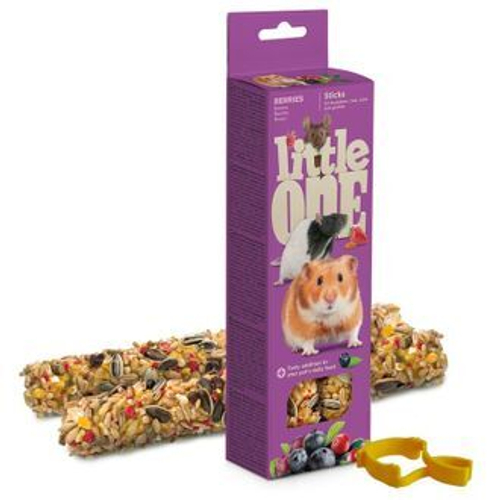 Little One Палочки для хомяков, крыс, мышей с ягодами 2*60 г