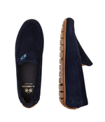 Кожаные мокасины La Martina - темно-синий(LFM241.091)