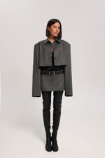 Юбка-баска в полоску