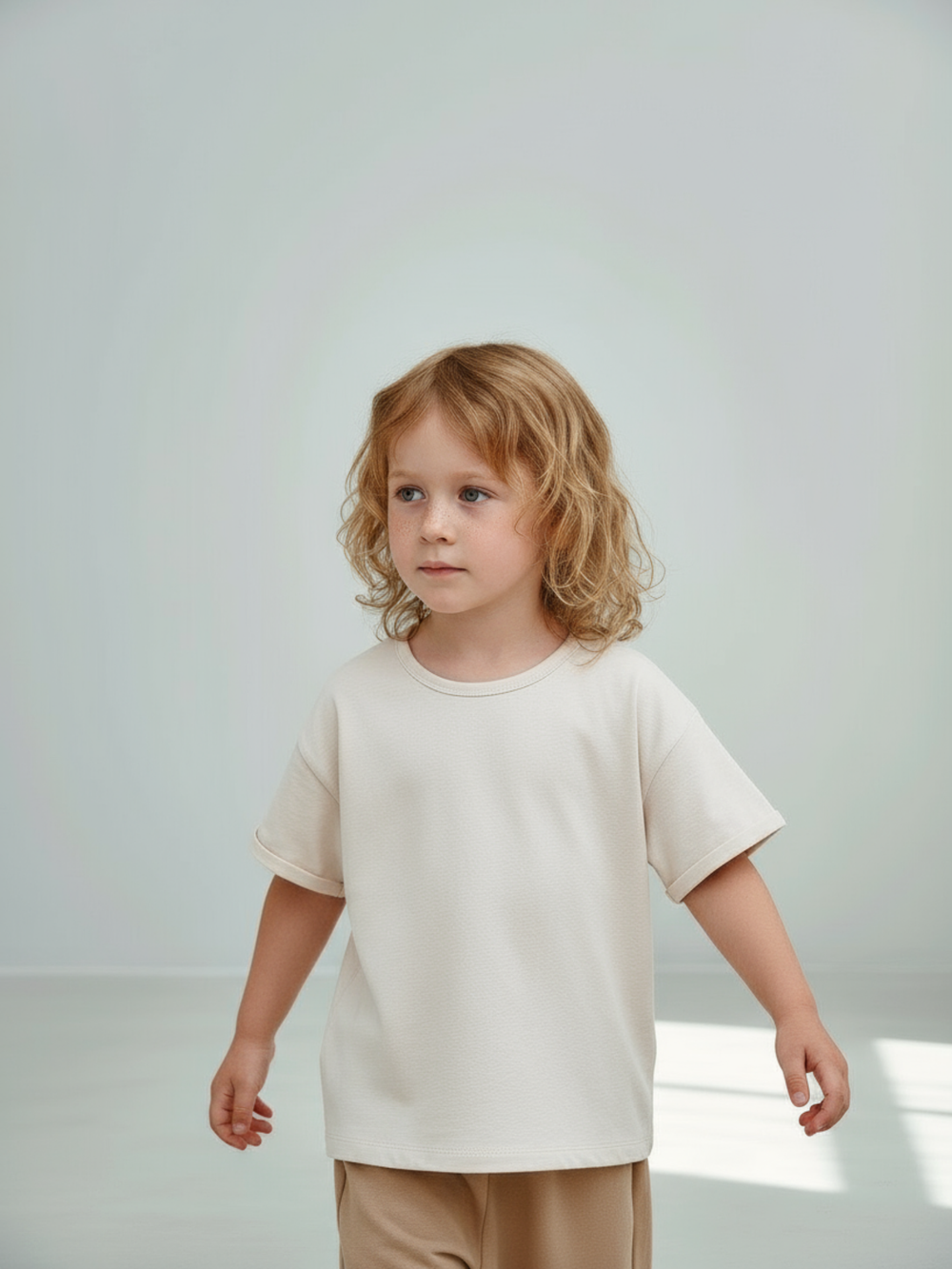Футболка детская бежевый