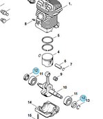 Приводной механизм для бензопилы STIHL MS 210, 230, 250. арт.PJ25000A FARMERTEC