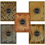 Тетрадь А5, 48 л., BRAUBERG, клетка, тиснение фольгой, ЗОЛОТО, 403045