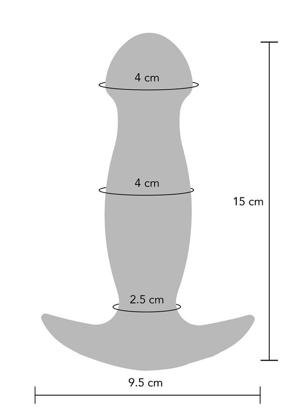 Синяя анальная вибропробка Buttocks The Wild Magn Pulse Vibrating Plug - 15 см. (Цвет: синий)