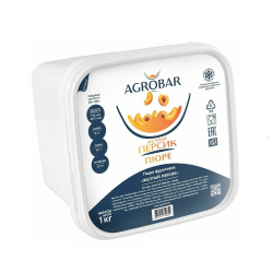 Пюре Agrobar Желтый Персик Замороженное 1кг