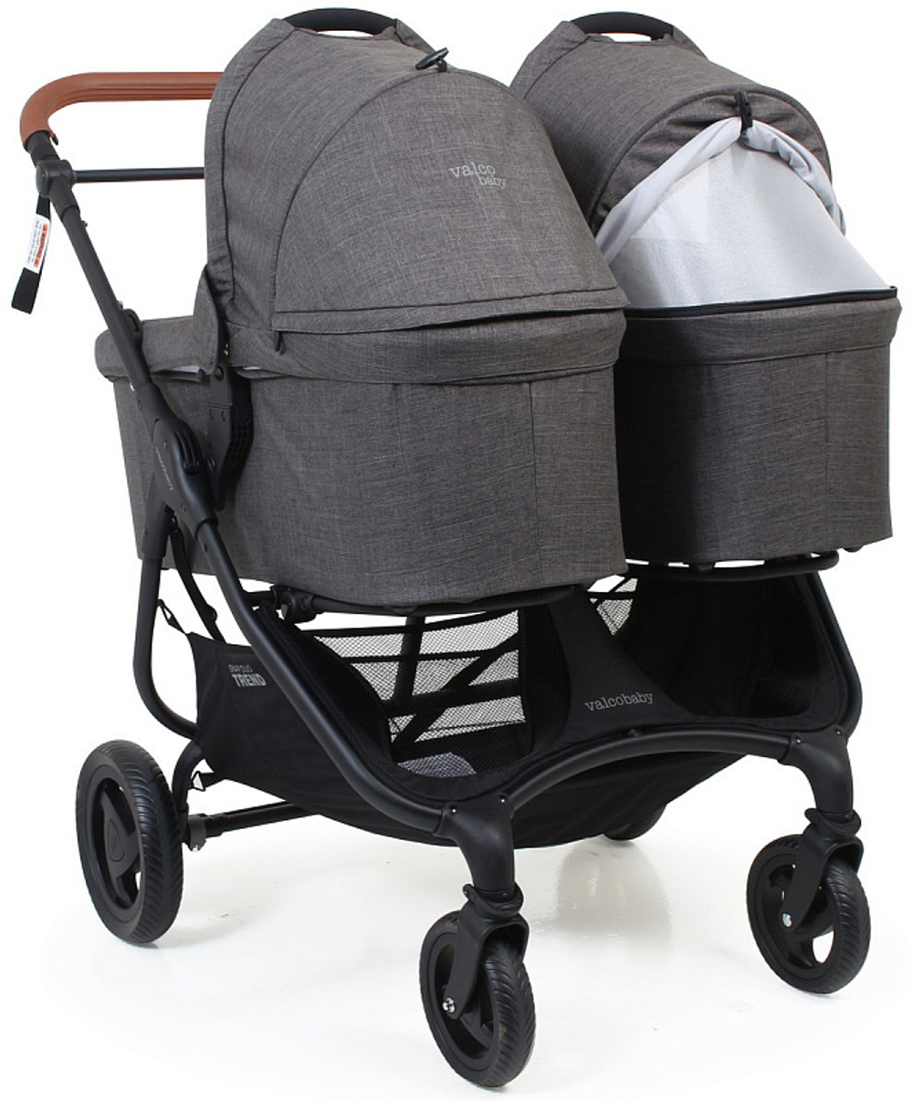 Детская коляска для двойни Valco baby Snap Duo Trend 2 в 1 Графитовый (Charcoal)