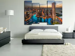 Модульная картина "Город небоскребов"