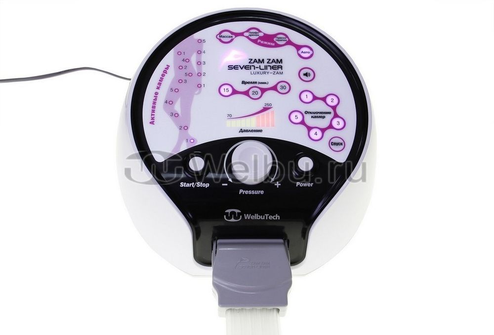 Аппарат для лимфодренажа и массажа WelbuTech Seven Liner Luxury Zam, стандартный комплект, размер L (новый тип стопы)