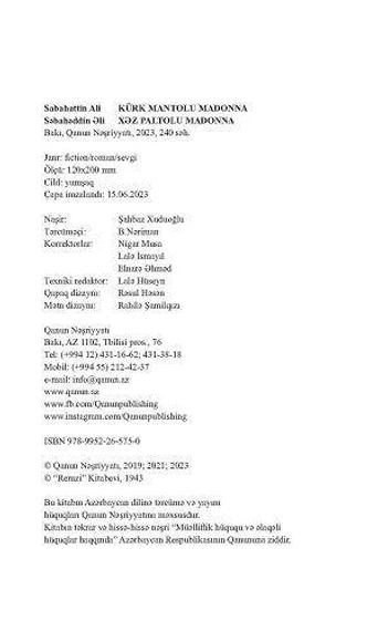 Xəz paltolu madonna