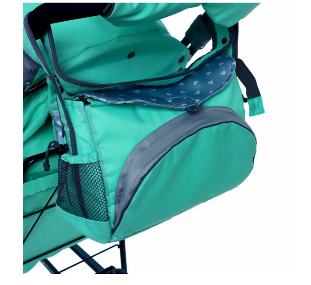 Санки коляска НДТ5-2/3 Наши детки мятный