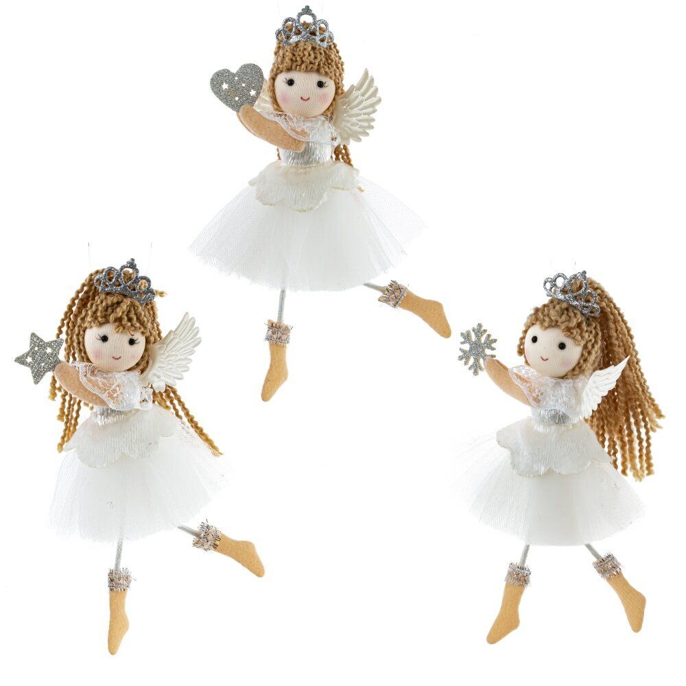 GAEM Изделие декоративное подвесное "Девочка-ангел", L8,5 W5 H18,5 см, 3в.