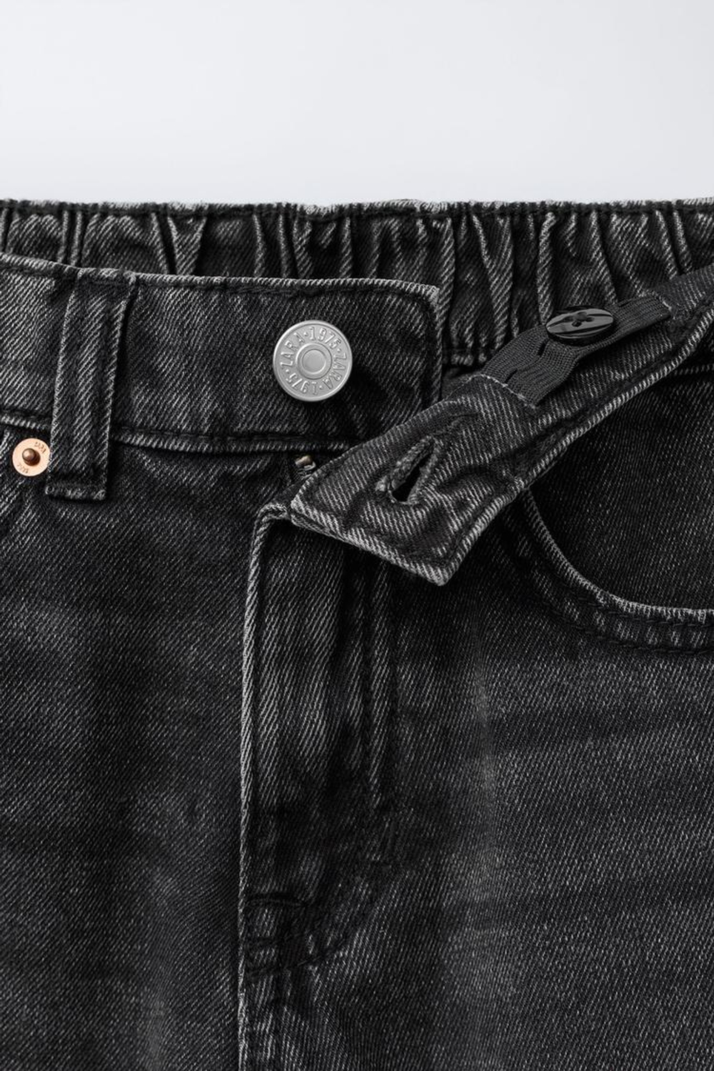 ZARA ДЖИНСЫ СВОБОДНОГО КРОЯ, ЧЕРНЫЙ