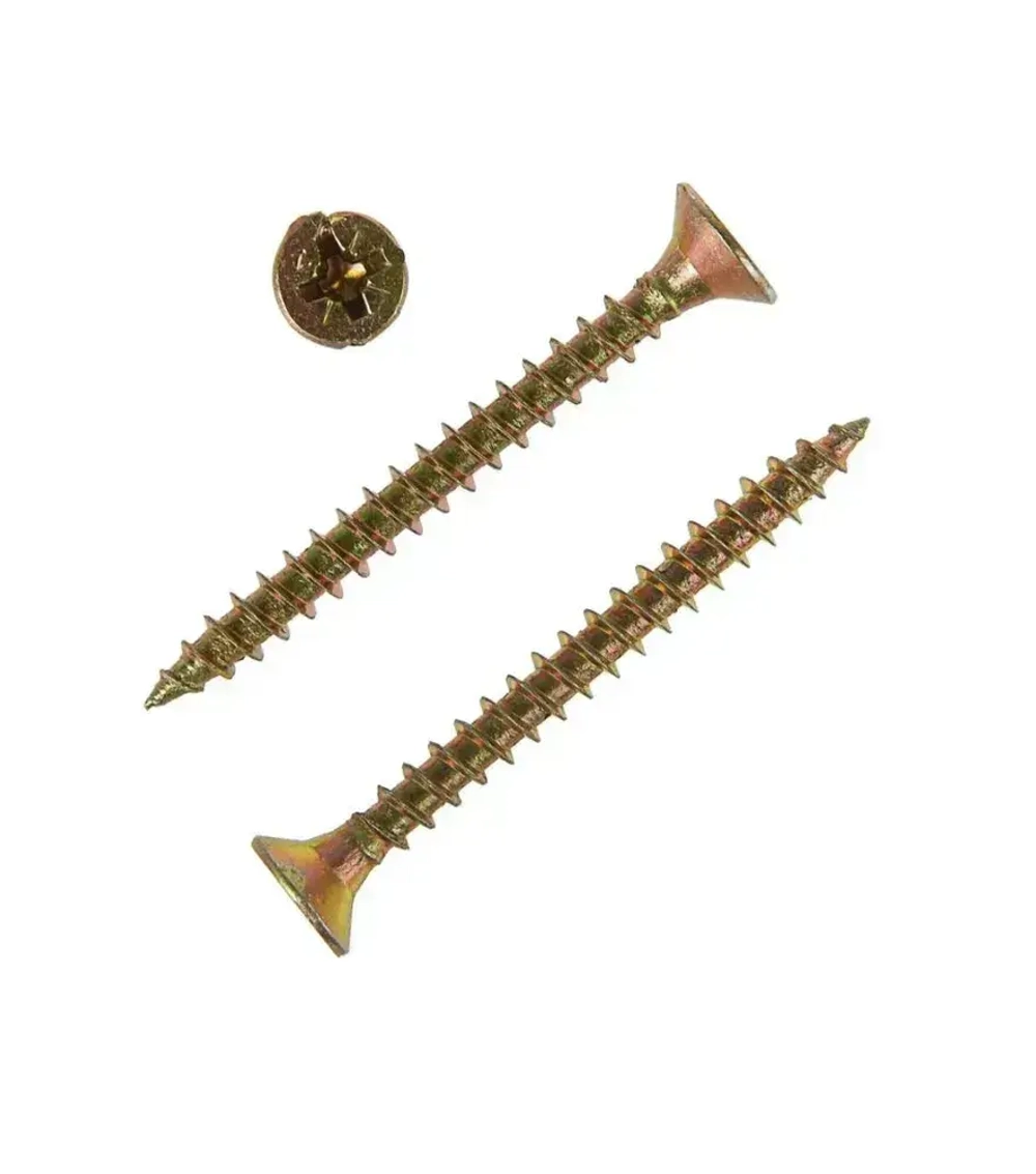 Саморез 4х60 мм универсальный желтый (20шт)