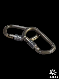 Карабин Kailas Oval Screw Gate Heavy Duty Carabiner. Олива