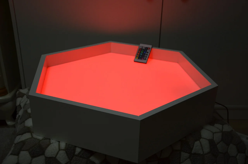 Световой планшет для рисования песком Многогранный, 52х60х12 см