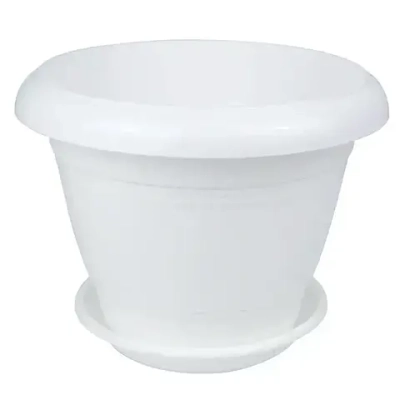 Горшок Фестона, D17, 1,6 л, белый с поддоном