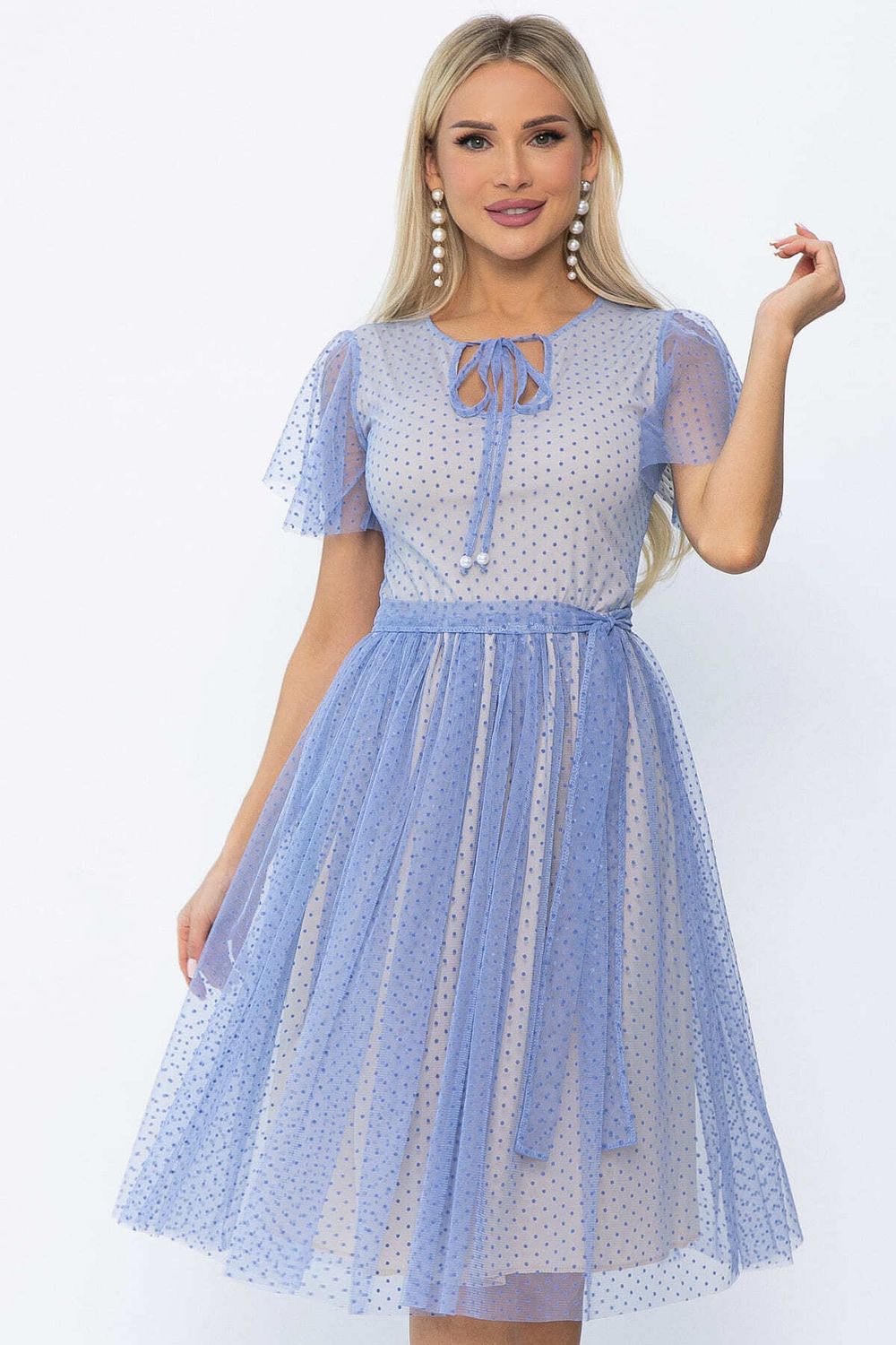 Платье У твоих ног (голубое) П13826-39М LT Collection