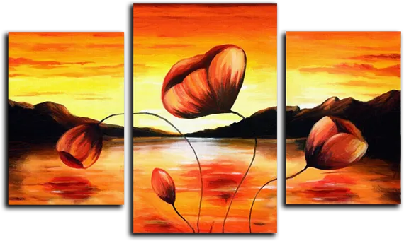 Модульная картина "Маки"