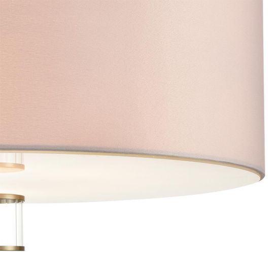 8109/7C MODERNI LN25 129 латунь титаниум/бежевый, металл/текстиль/стекло Люстра потолочная E14 7*40W 220V DAMONA