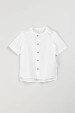 Рубашка хлопковая "Молоко" с коротким рукавом