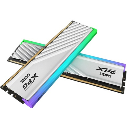 Модуль памяти DIMM DDR5 32Gb, 6000Mhz, 2x16Gb, ADATA XPG Lancer Blade RGB White (AX5U6000C3416G-DTLABRWH)
