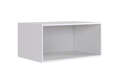 Антресоль двухдверная "Ева" 116.01 (Белое дерево/Белый матовый)