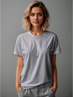 Футболка однотонная базовая хлопок унисекс Баракаттекс