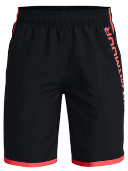 Шорты для мальчика теннисные Under Armour Stunt 3.0 Woven Shorts - black/white