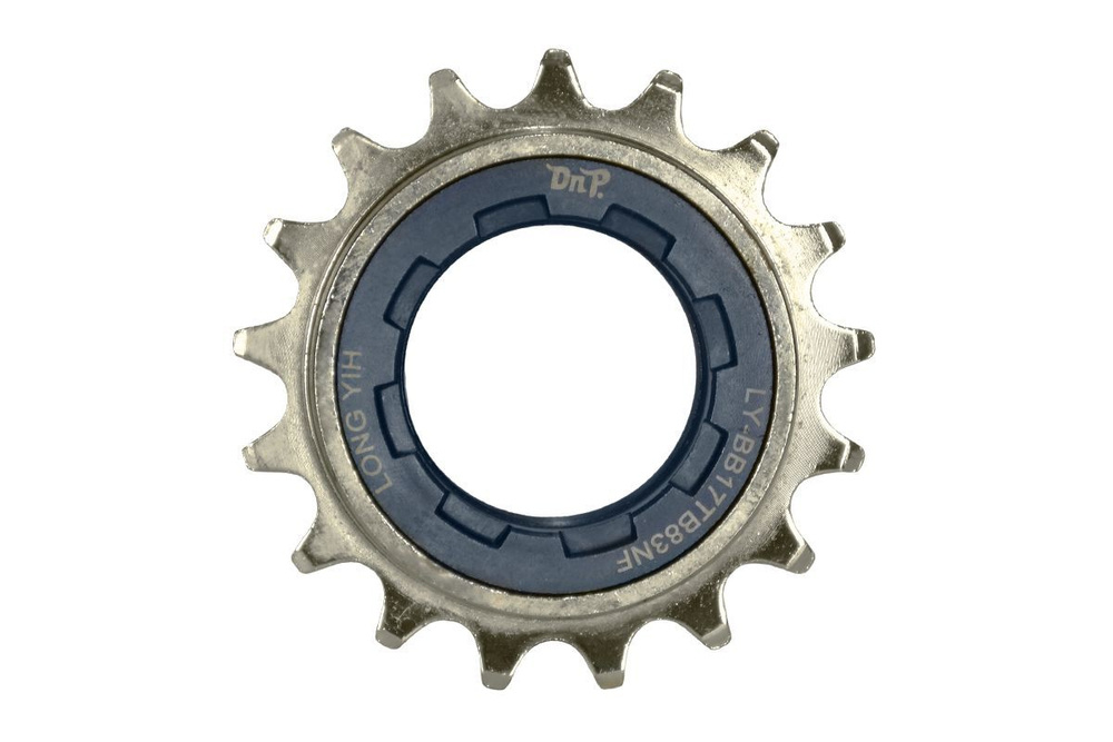 Трещотка BMX DNP LY-BB17TB83NF, 1\2*3\32 17T, резьба B1,37*24, Cro-Mo, 60 кликов, 8 шлицев, никелир.