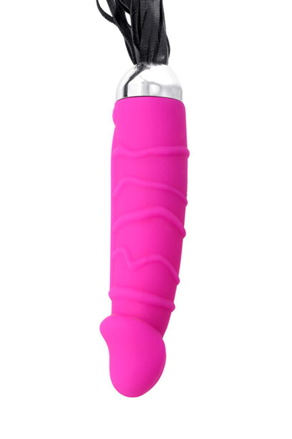 Вибратор Toyfa Black & Red с плеткой (6 режимов) розовый (Цвет: розовый)