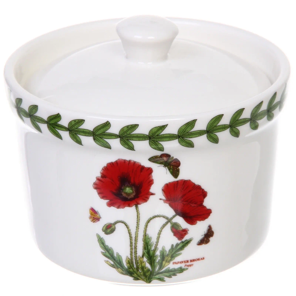 Сахарница керамическая 400мл «Цветочная грация», маки