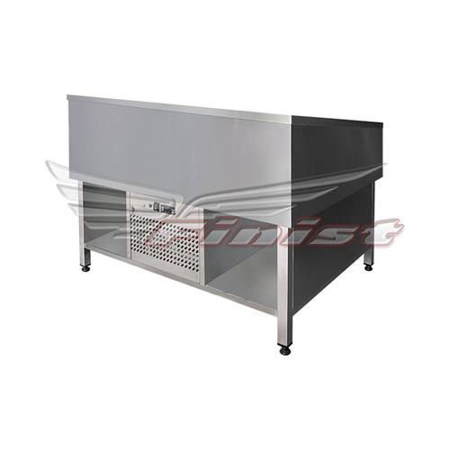 Витрина для выкладки рыбы на льду с принудительным охлаждением Finist VF/1250