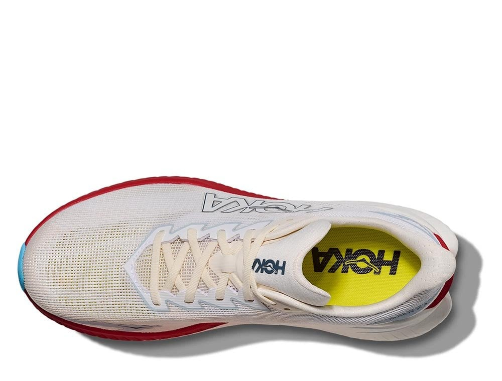 Мужские беговые кроссовки Hoka Mach X 3 M кремово-красные