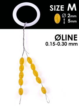 Стопоры резиновые Salmo RUBBER BARREL STOPS р.002M 10шт.