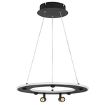 740447 Люстра DIVE LED 60W 3200LM G ЧЕРНЫЙ 3000-6000К