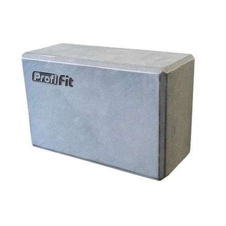 Блок для йоги серый PROFI-FIT
