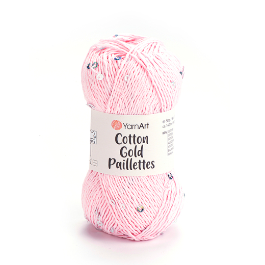 Пряжа YarnArt Cotton Gold Paillettes