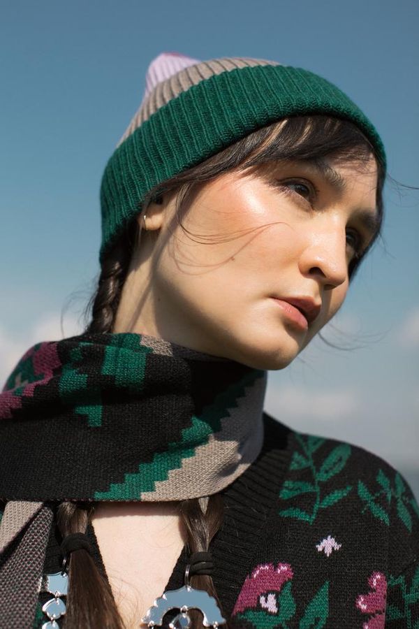 Шапка Flora зелёная - фото 2