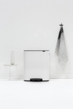 Brabantia Контейнер для мусора Bo 2x30 л белый