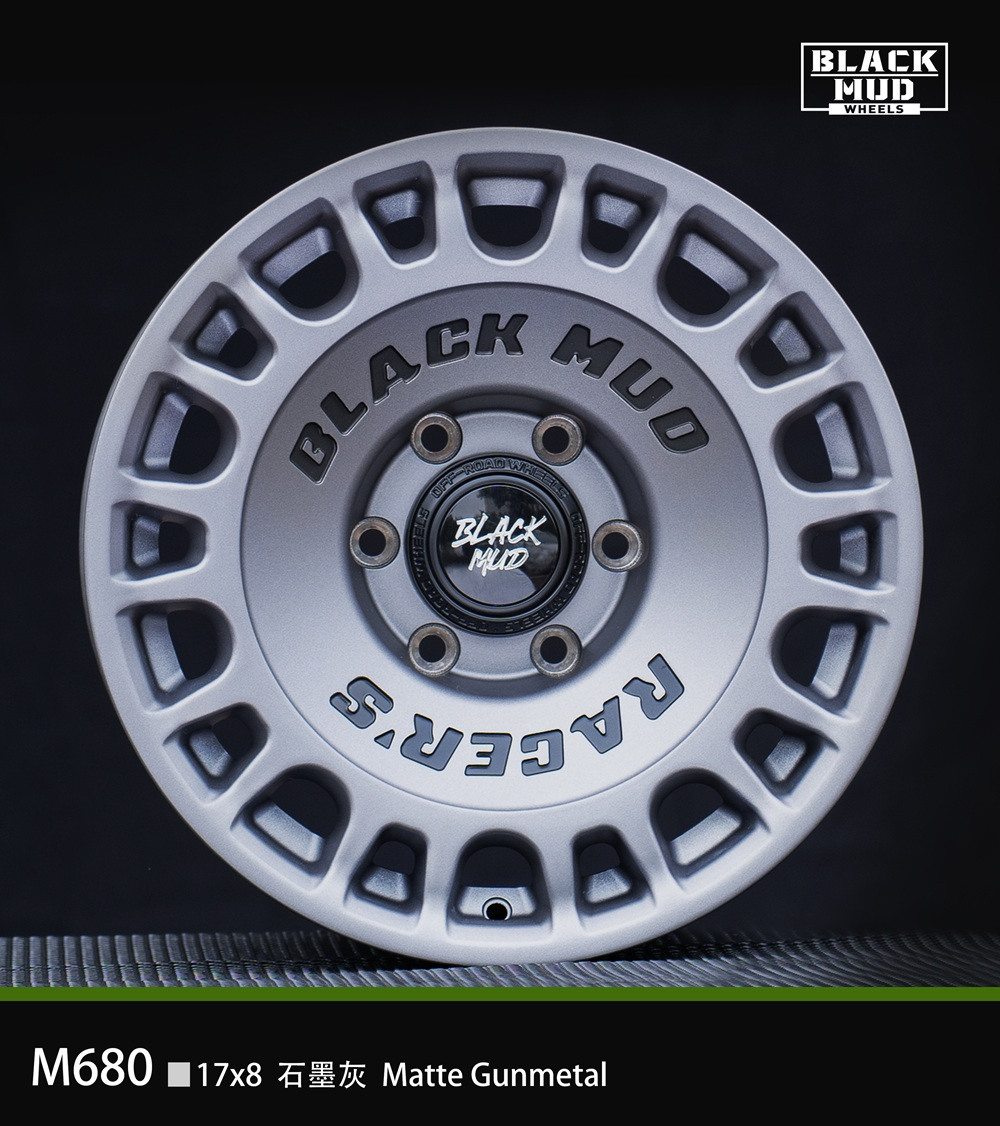 Диск колёсный литой BLACK MUD M680 R17 8.0 ET0 Matte Gunmetal