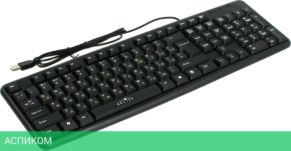 Клавиатура Oklick 130M черный