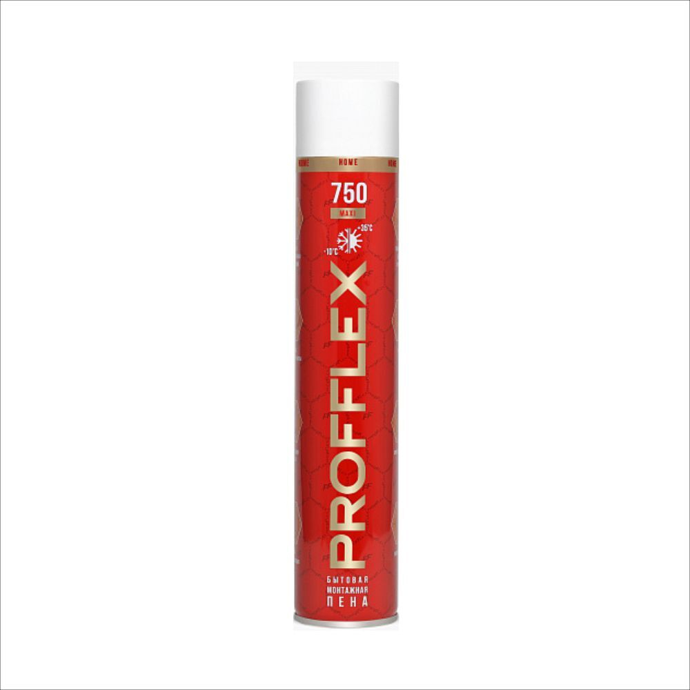 PROFFLEX Пена монтажная бытовая всесезонная 750 Maxi 55л 750гр 750мл