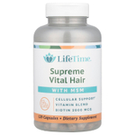 LifeTime Vitamins, Supreme Vital Hair с MSM, 120 капсул
