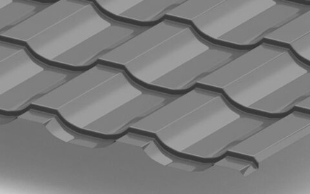 Металлочерепица Трамонтана с покрытием NormanMP®, 0,50 мм, цвет RAL 7004