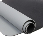 Коврик для йоги 6 мм 183х80 см «Энергия» 2х сторонний TPE, серый/черный