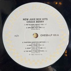 Винтажная виниловая пластинка LP Chuck Berry New Juke Box Hits (Финляндия 1987)